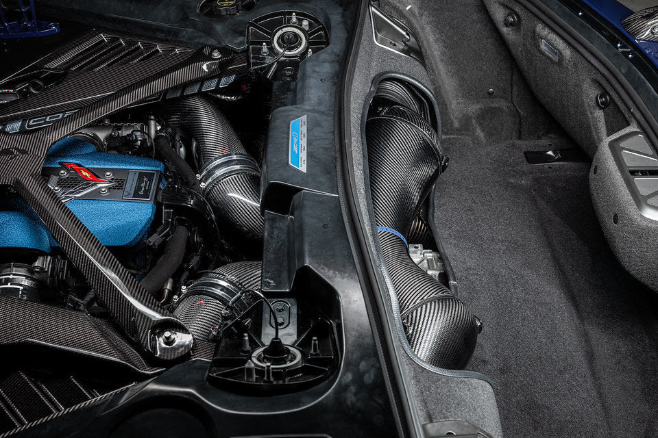Карбонова впускна система Eventuri для Chevrolet Corvette C8 ZR1 Hard-Top Convertible (Black Carbon) - Eventuri Ukraine